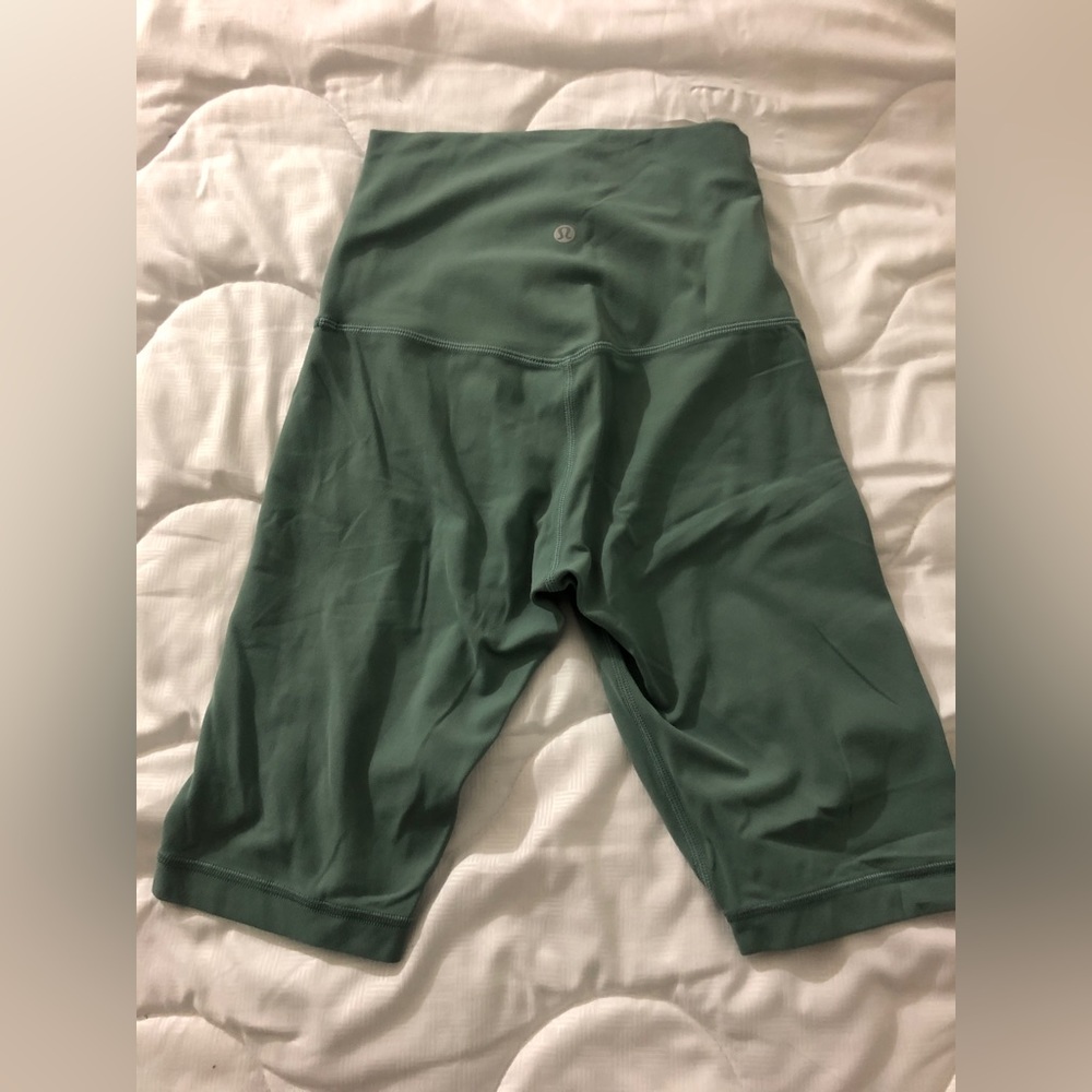 Lululemon Align Super High Rise Shorts in Tidewater Teal